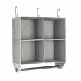 thumbnail image 1 of Better Homes & Gardens Gray 4-Shelf Hanging Closet Organizer with Rack, 1 of 11