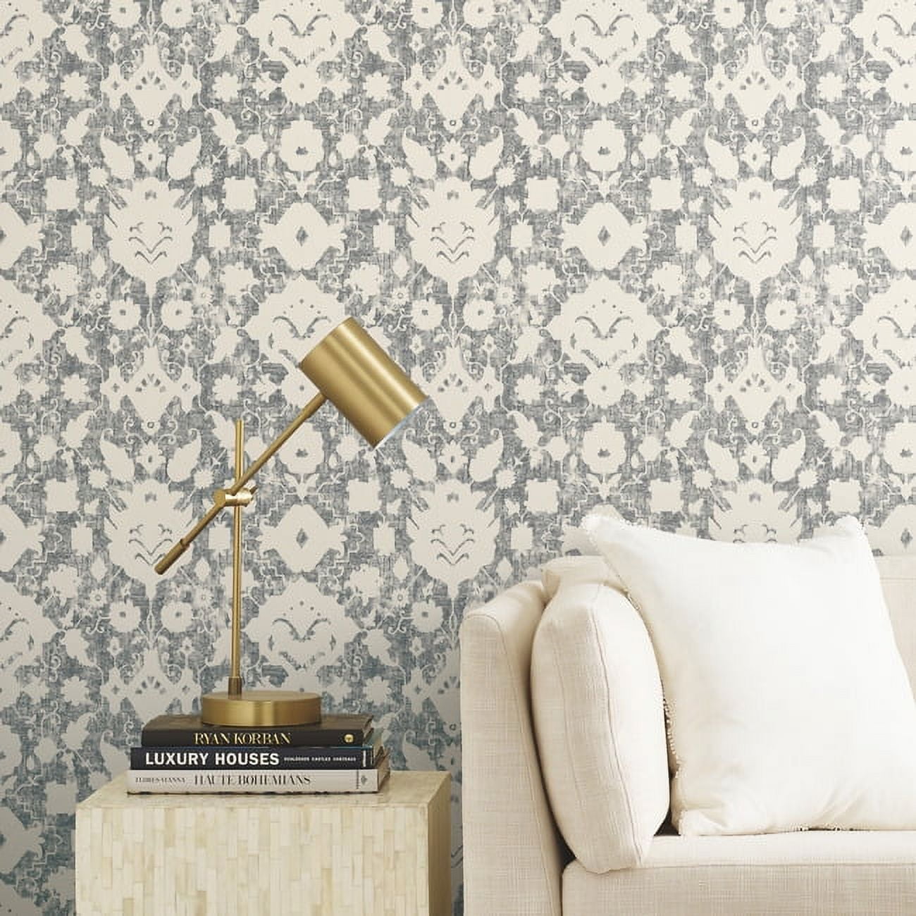 Better Homes & Gardens Gray Ayana Persian Peel and Stick Wallpaper