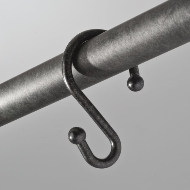 Better Homes & Gardens Gray Metal SShaped Rustproof Shower Curtain Hooks, Set of 12