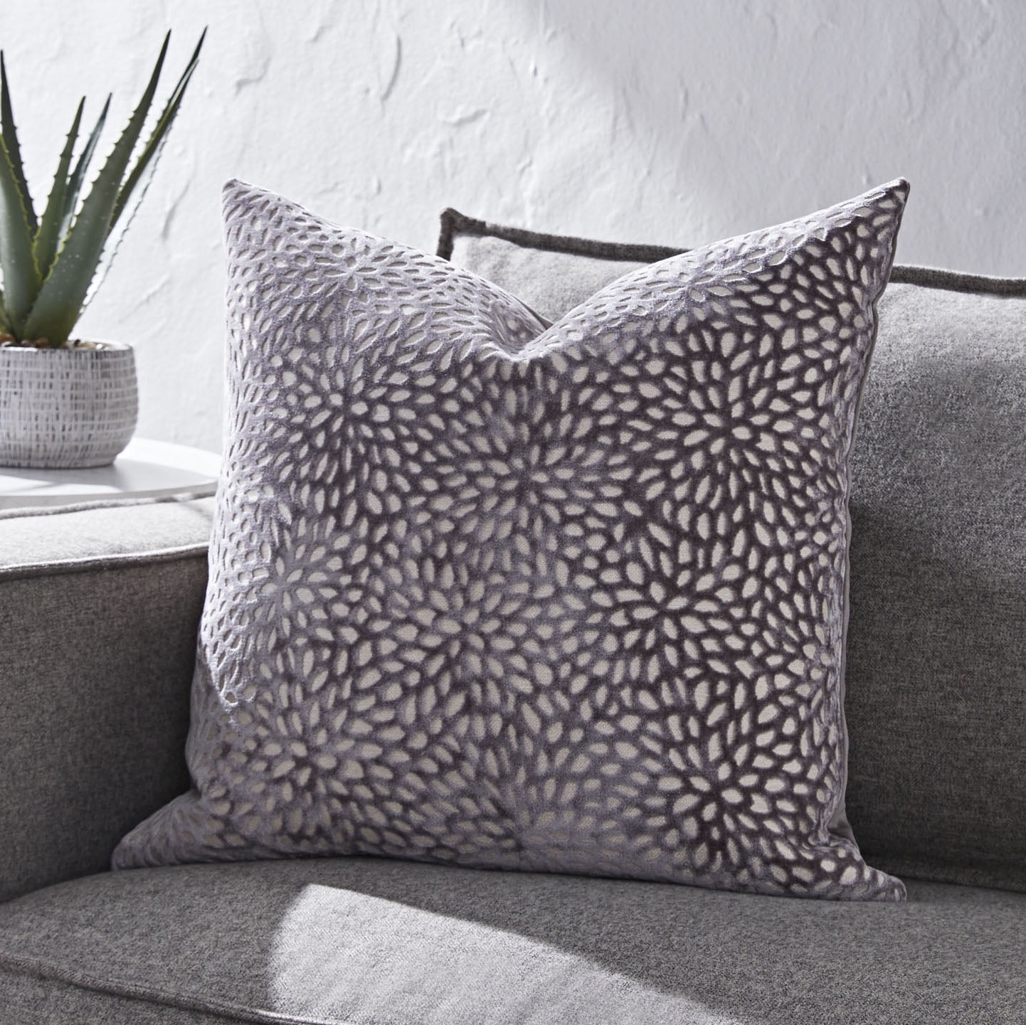 Better Homes & Gardens, Grey Arches Throw Pillow, Grey Stone, 20 x 20,  Square, 1 Piece 