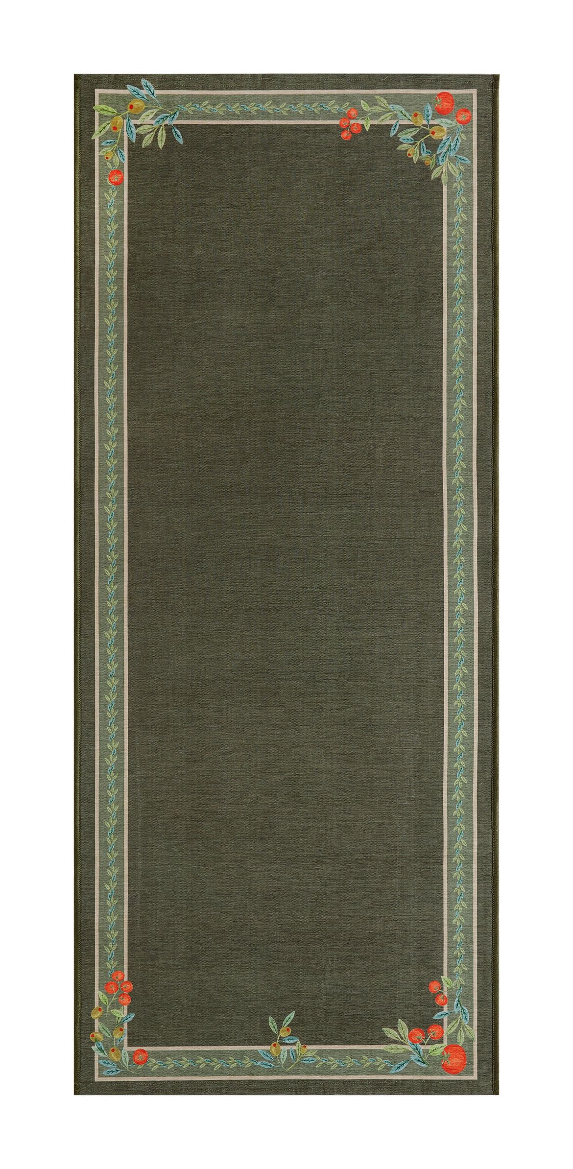 Better Homes & Gardens Green Olive & Tomato 30" x 72" Runner Rug