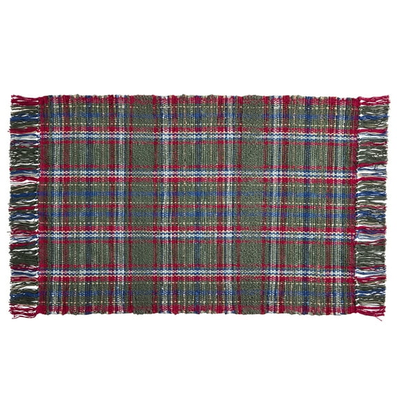 Better Homes & Gardens Green Plaid 24" x 36" Accent Rug