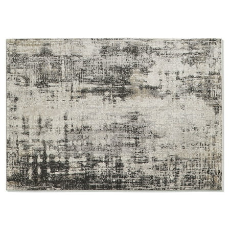 Better Homes & Gardens Abstract Indoor Area Rug, Grey, 8 ft x 10 ft