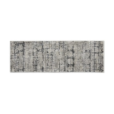 Better Homes & Gardens Grey Crosshatch Indoor Runner, 20" x 60"
