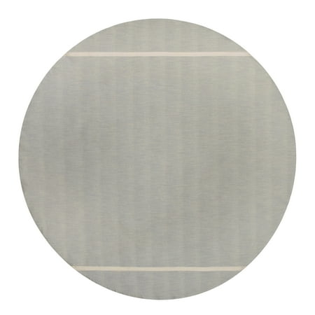 Better Homes & Gardens Grey Fringe Tablecloth 70" Round - Grey Flannel / Natural - 100% Cotton