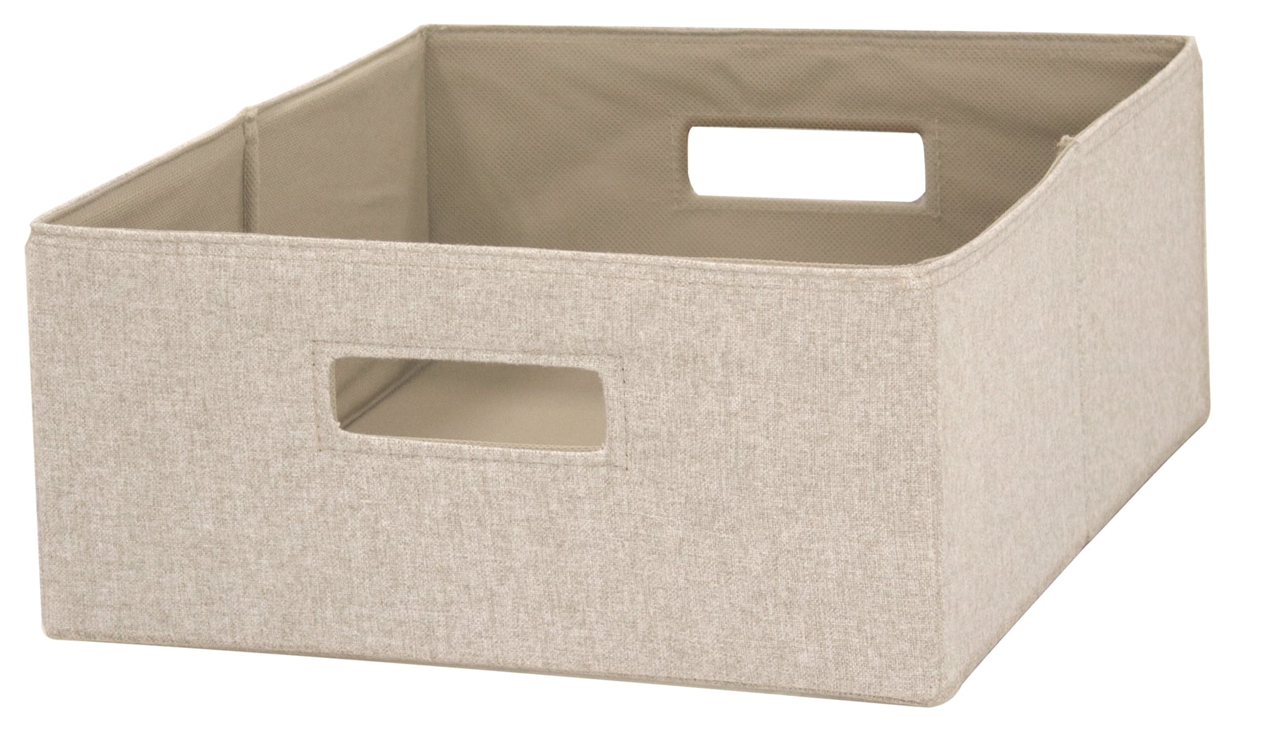 Better Homes & Gardens HalfSize Fabric Storage Bin, Tan