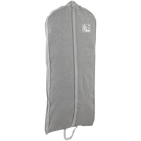 Better Homes & Gardens Hanging Clothing Garment Bag with Full Zipper Closure - Polyester, 24" x 54", Gray