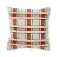 thumbnail image 1 of Better Homes & Gardens Harvest Orange/Black Reversible Plaid Outdoor Pillow, 20" x 20", 1 of 7