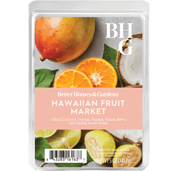 Hawaiian Fruit Market Scented Wax Melts, Better Homes & Gardens, 5 oz (Value Size)