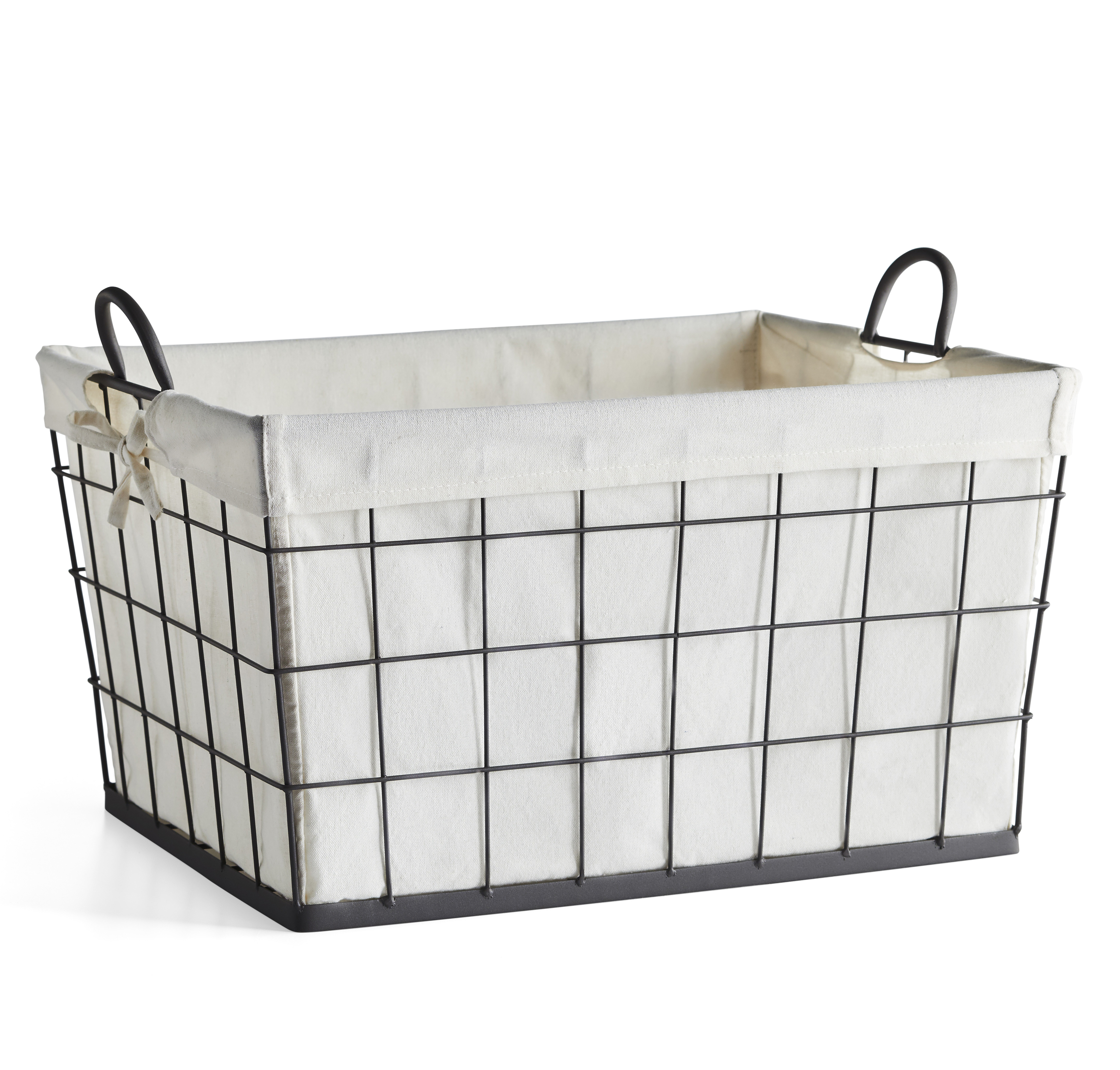 Better Homes & Gardens Heavy-Gauge Wire Laundry Basket, Antique Gray for Adult Use - image 1 of 10