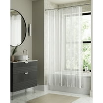 Better Homes & Gardens Heavyweight PEVA Shower Liner, 70" W x 72" H, Soft Silver