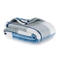 thumbnail image 1 of Better Homes & Gardens Heavyweight Recycled Polyester Velvet Plush Throw, Blue Plaid, 50" x 72", 1 of 6