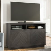 Better Homes & Gardens Herringbone TV Stand for TVs up to 55”, Gray