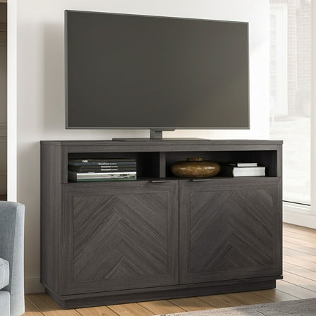 Better Homes & Gardens Herringbone TV Stand for TVs up to 55”, Gray