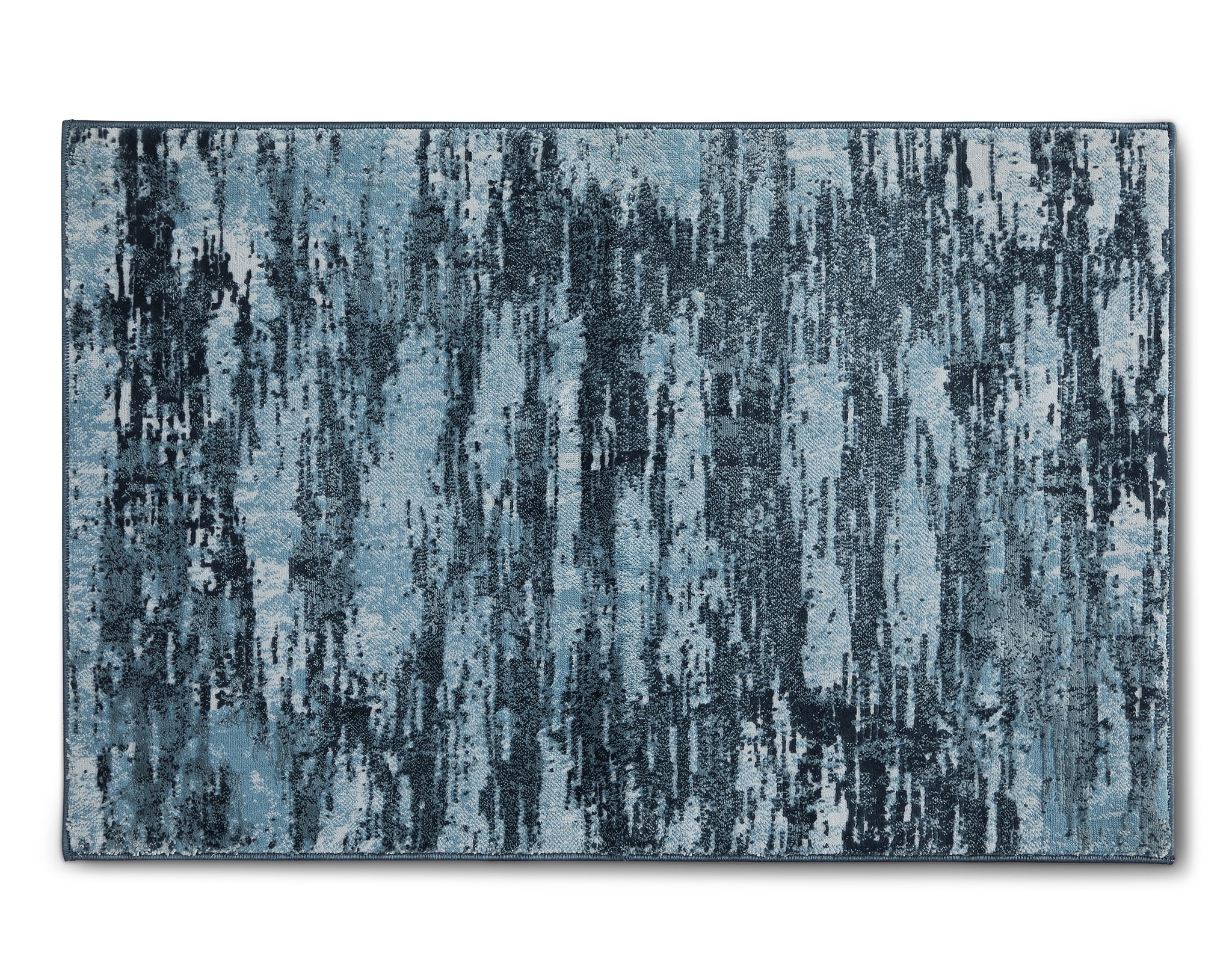 Better Homes & Gardens High Low Teal Abstract Area Rug, 30