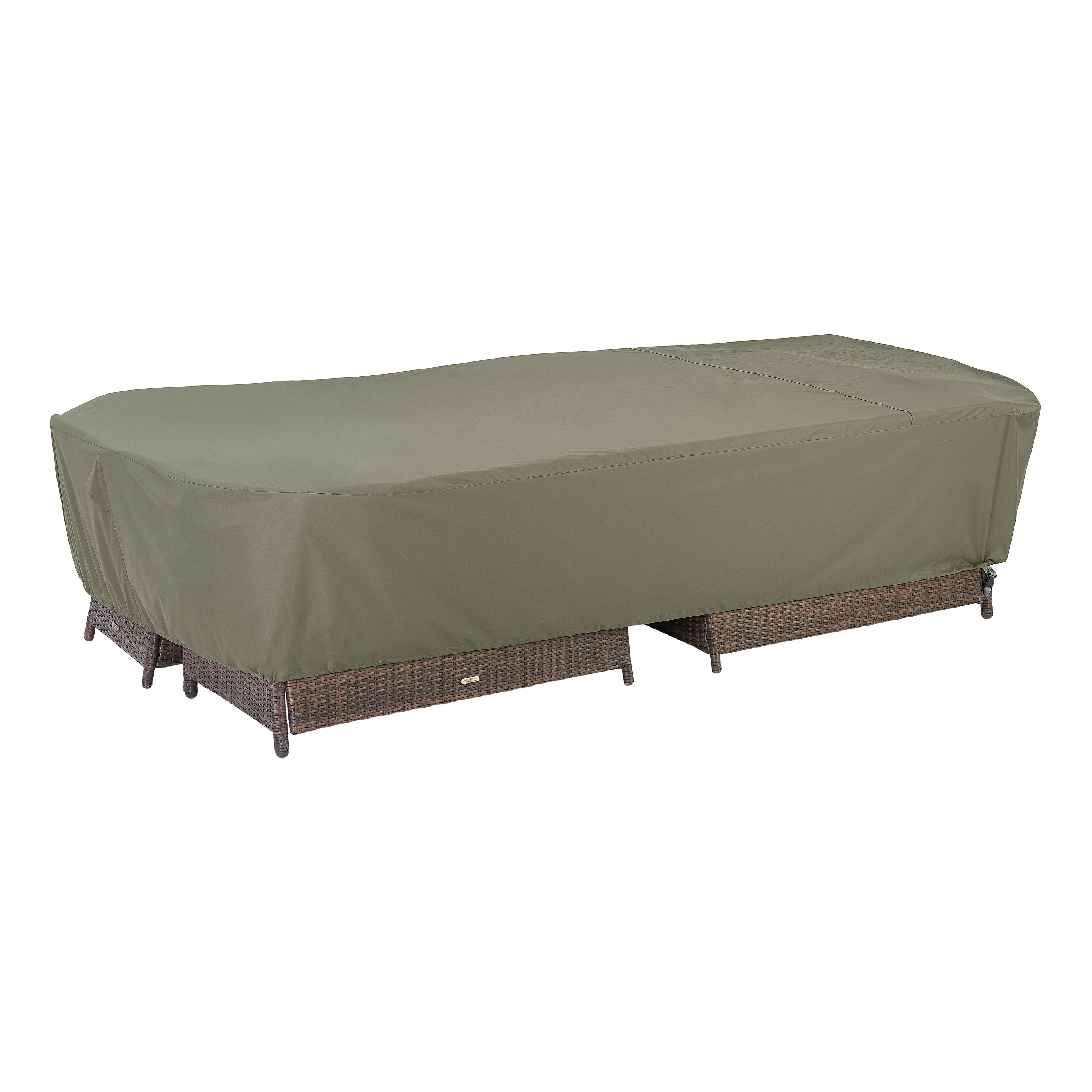Duck Covers Elegant Waterproof 140 Inch Rectangular/Oval Patio Table