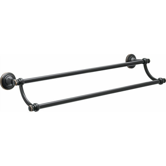 Better Homes & Gardens Holbrook 24" Double Towel Bar, Towel Holder, Oil Rubbed Bronze