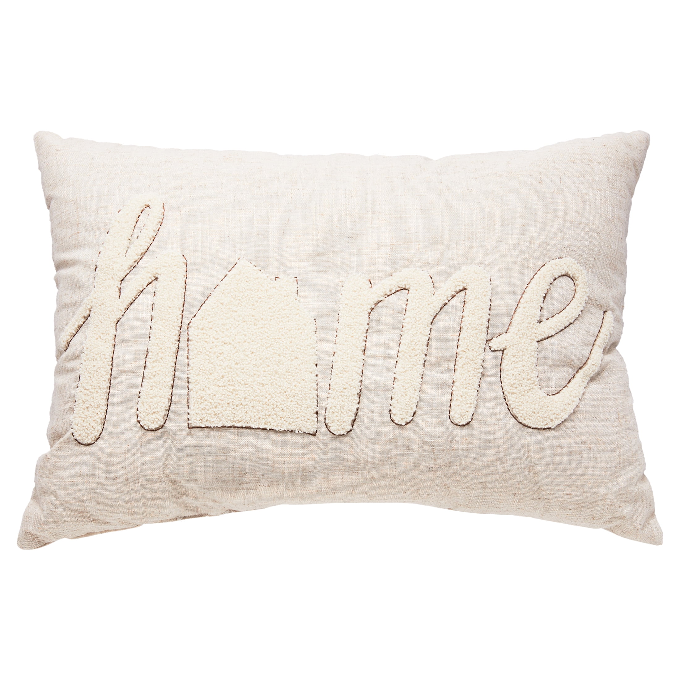 HiEnd Accents Oversized White Mink Throw Pillow