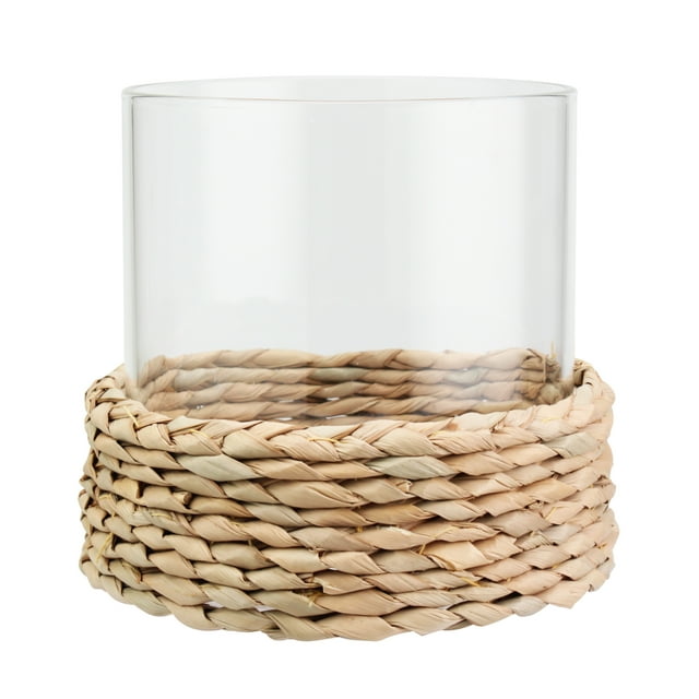 Better Homes & Gardens Hyacinth Hurricane Candle Holder, Brown