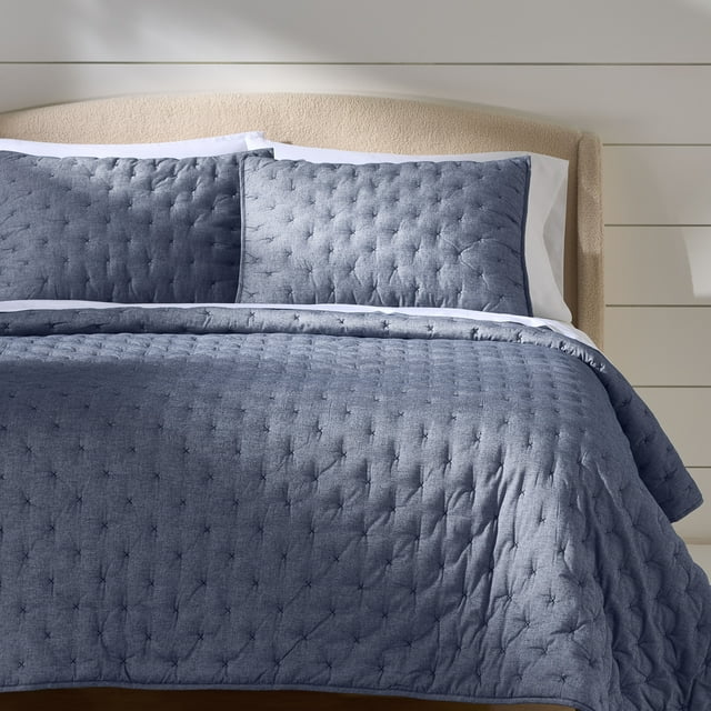Better Homes & Gardens Indigo Chambray Quilt, King