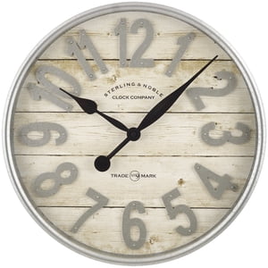 Better Homes & Gardens 20-Inch Farmhouse Analog Wall Clock
