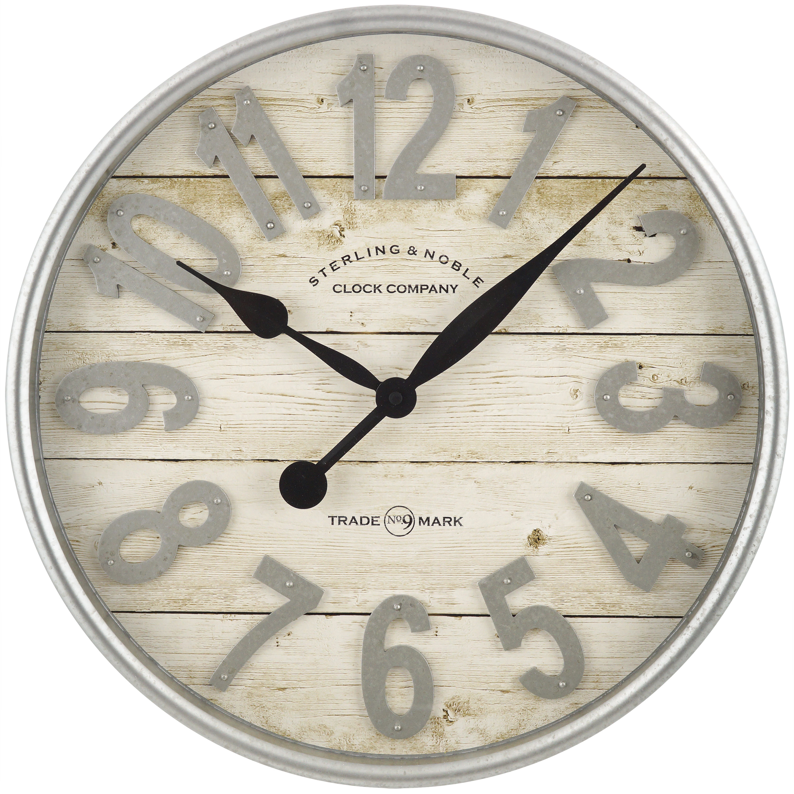 Better Homes & Gardens 20-Inch Farmhouse Analog Wall Clock