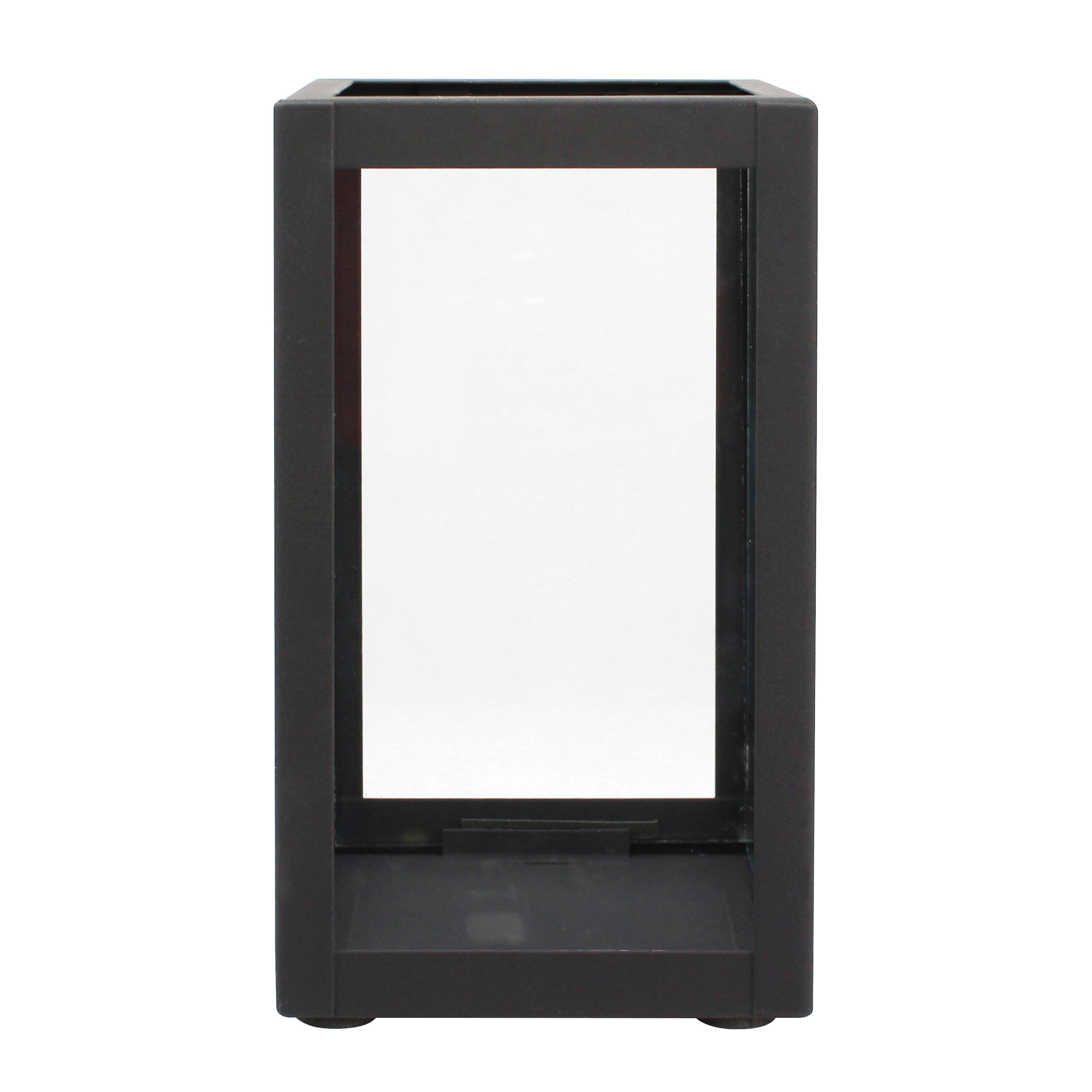 Better Homes & Gardens Indoor Decorative Metal Candle Holder Lantern, Black, Medium