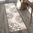 thumbnail image 1 of Better Homes & Gardens Iron Fleur 1'11" X 9'8" Beige Floral Runner Rug, 1 of 8