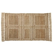 Better Homes & Gardens Ivory & Natural Interlocking Jute 30" x 46" Accent Rug
