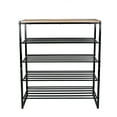 thumbnail image 1 of Better Homes & Gardens Jace 5-Tier Shoe Rack, Metal Steel, 15 Pairs of Shoes, Multi-Functional, 1 of 8