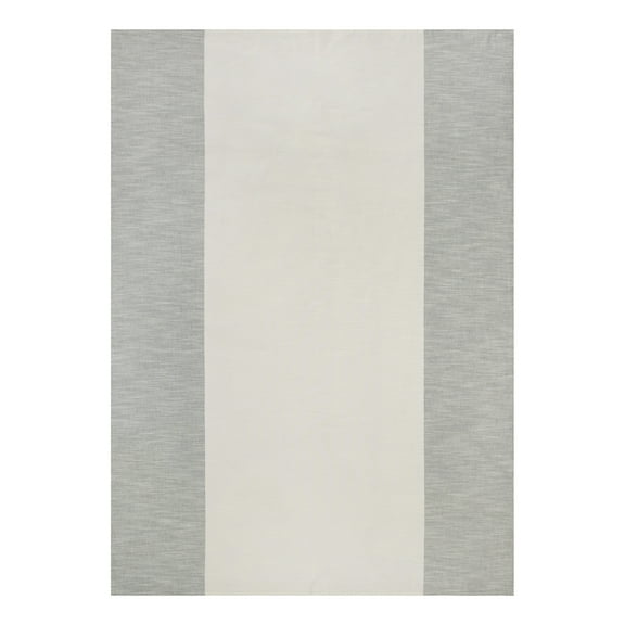 Better Homes & Gardens Jett Stripe Cotton 60" x 84" Tablecloth, Vanilla Dream & Grey Stone