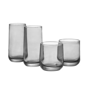 Better Homes & Gardens Josie 16-Piece Smoke Drinkware Set