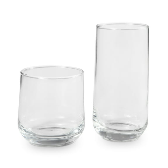Better Homes & Gardens Josie Glass Drinkware, Set of 16