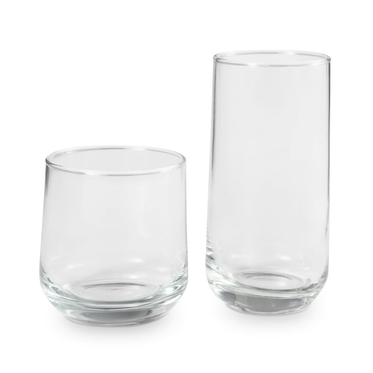 Drinking glasses, Water glasses set of 12 - Grande-S, 190ml 