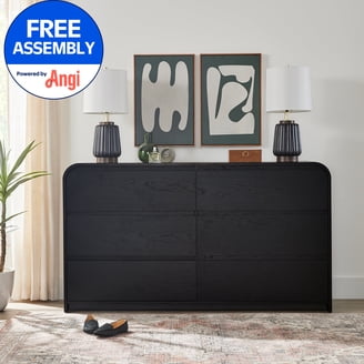 7-Drawer Fluted Dresser for Bedroom, 60 Inch Wide Modern Wood Chest with  Metal Handles, Curved Profile Design - Also Ideal as TV Stand for Living  Room, Hallway, Walnut Finish - Walmart.com