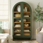 Better Homes & Gardens Juliet Arch Accent Cabinet, Deep Green Finish