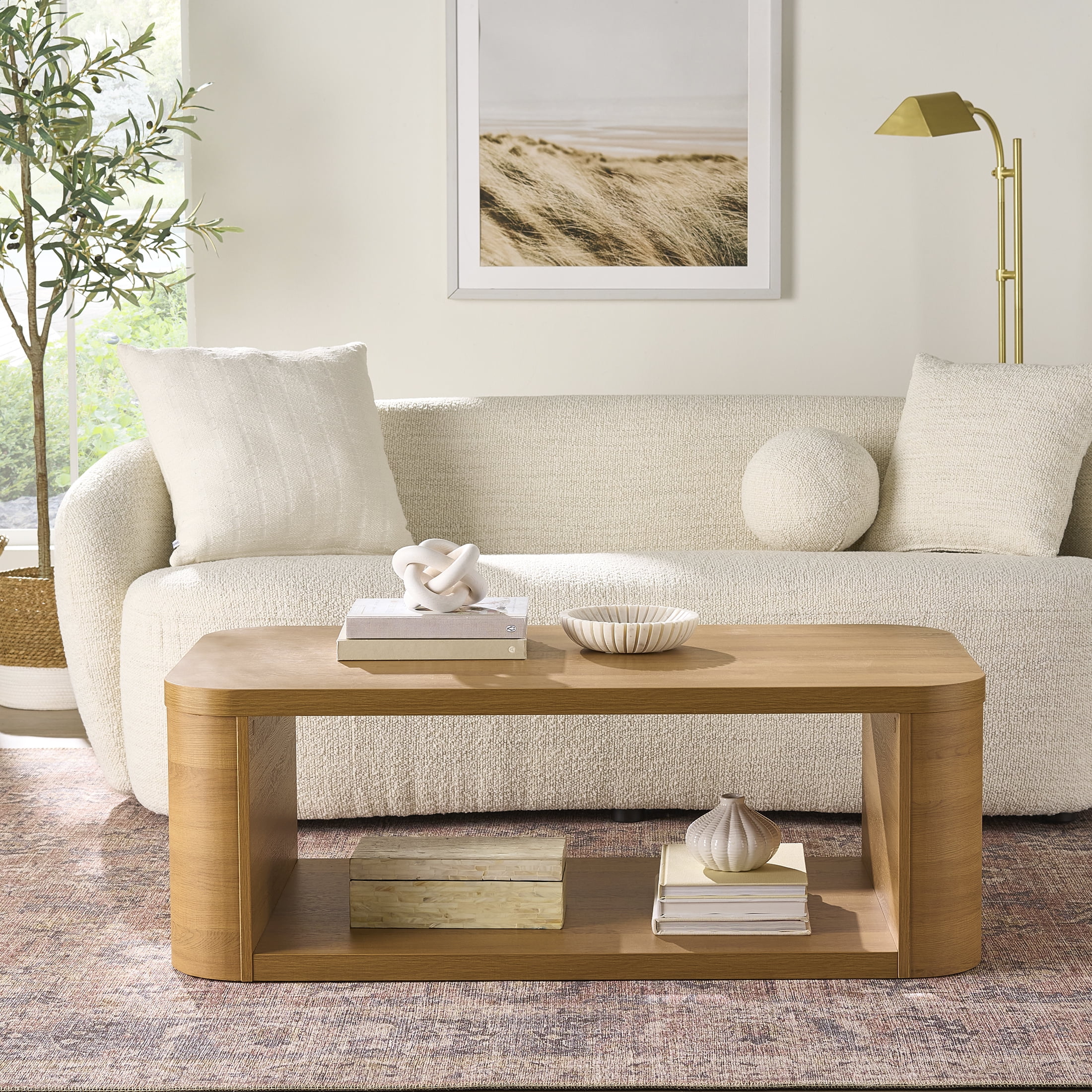 Better Homes & Gardens Juliet Coffee Table, Light Honey Finish - Walmart.com