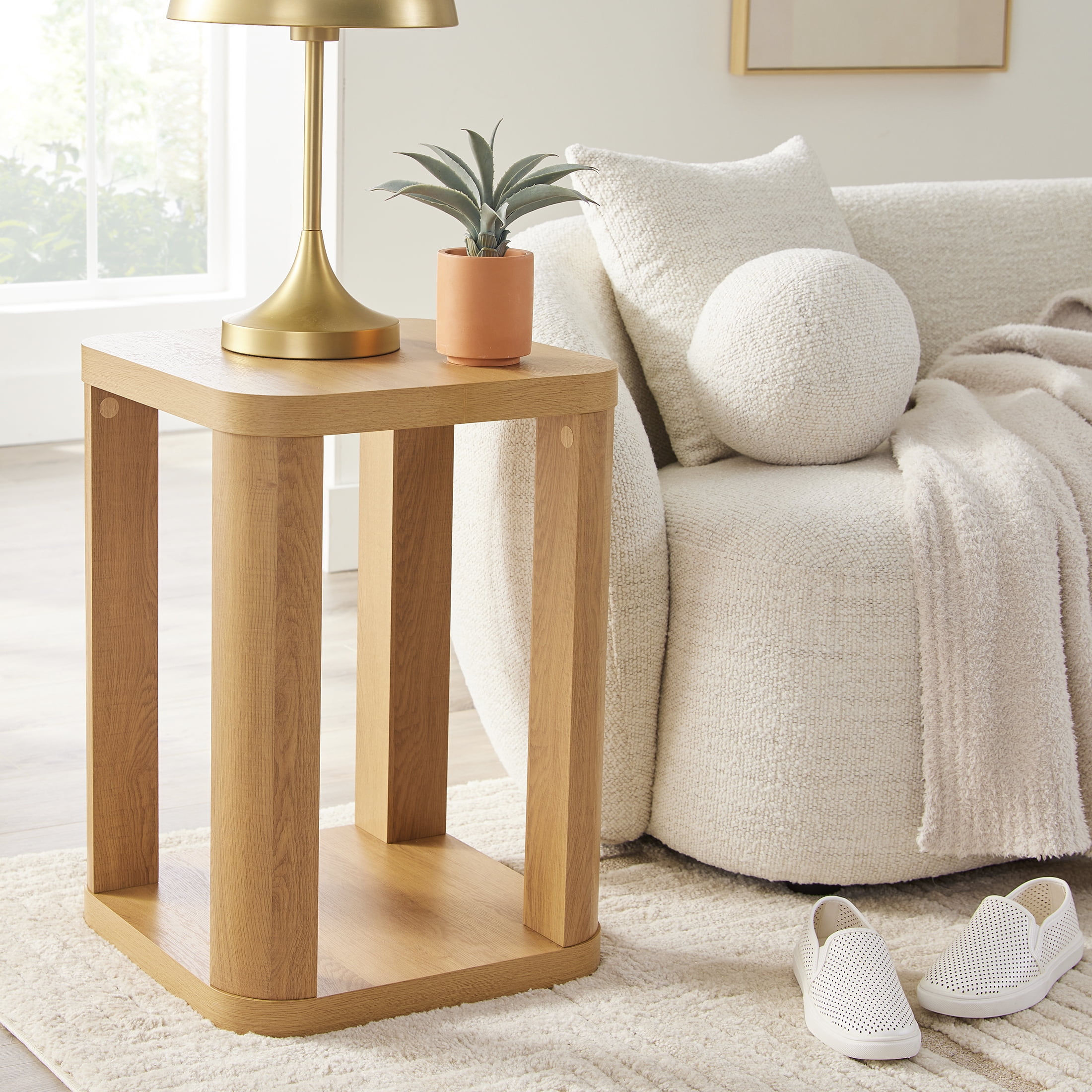 Better Homes & Gardens Juliet End Table, Light Honey Finish - Walmart.com