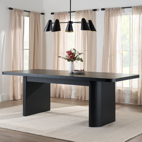 Better Homes & Gardens Juliet Extendable Dining Table, Black Wood