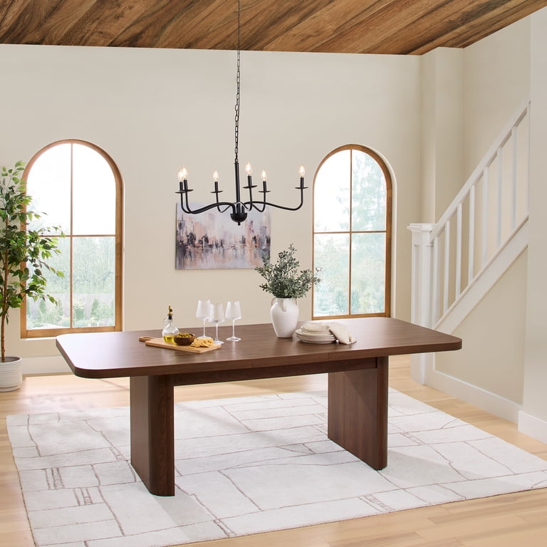 Better Homes & Gardens Juliet Expandable Dining Table, Walnut