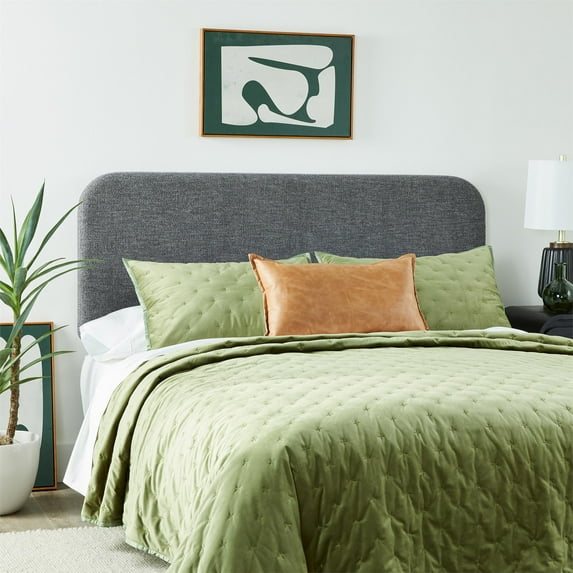 Better Homes & Gardens Juliet Full/Queen Boucle Headboard, Gray