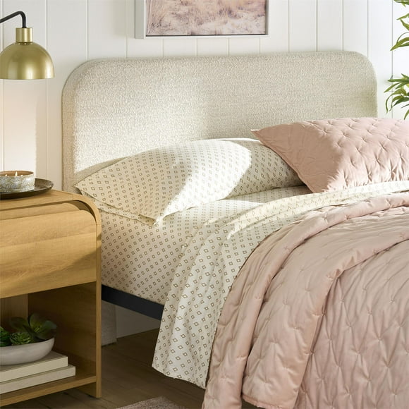Better Homes & Gardens Juliet Full/Queen Boucle Headboard, Ivory
