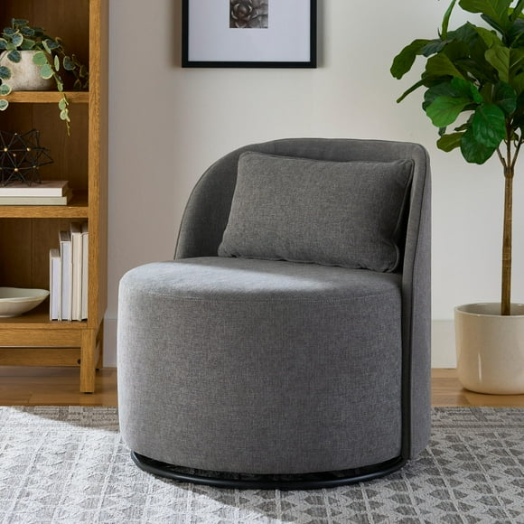 Better Homes & Gardens Juliet Modern Arch Swivel Accent Chair, Gray