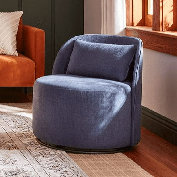 Better Homes & Gardens Juliet Modern Arch Swivel Accent Chair, Navy