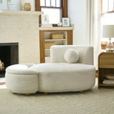 Better Homes & Gardens Juliet Modern Boucle Chaise & Storage Ottoman ...