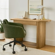 Better Homes & Gardens Juliet Oval Writing Desk, Light Honey Finish