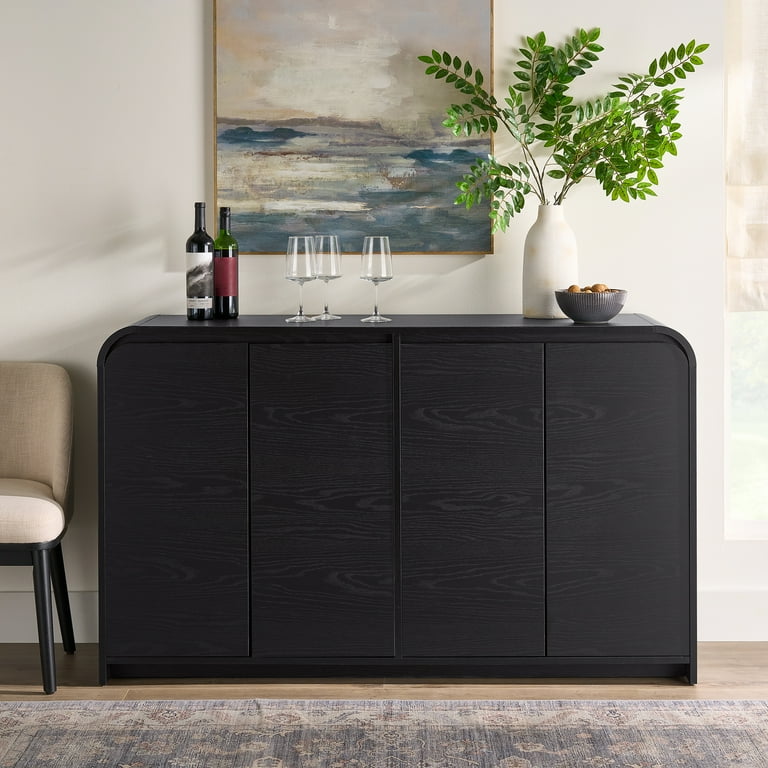 Better Homes & Gardens Juliet Sideboard, Rich Black Finish