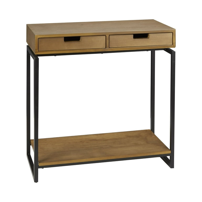 Better homes & gardens juno sale natural wood console table with drawers