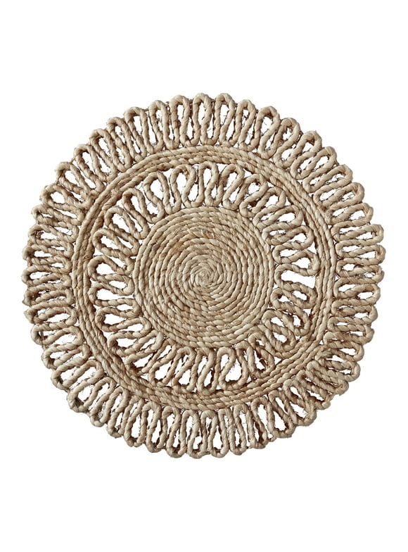 Better Homes & Gardens Jute Flower Placemat- 15"D