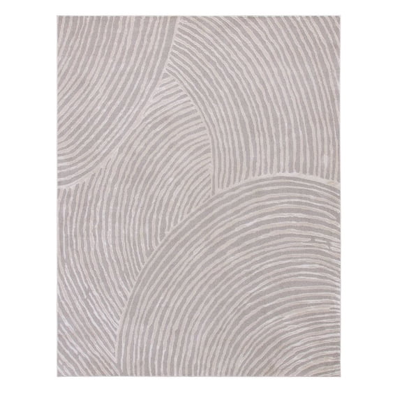 Better Homes & Gardens Kai Carved Ripple Indoor Stain/Fade Resisant Area Rug, Gray, 7'10" x 10'
